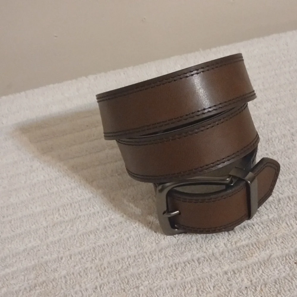 Black Wide Leather Buckle Belt